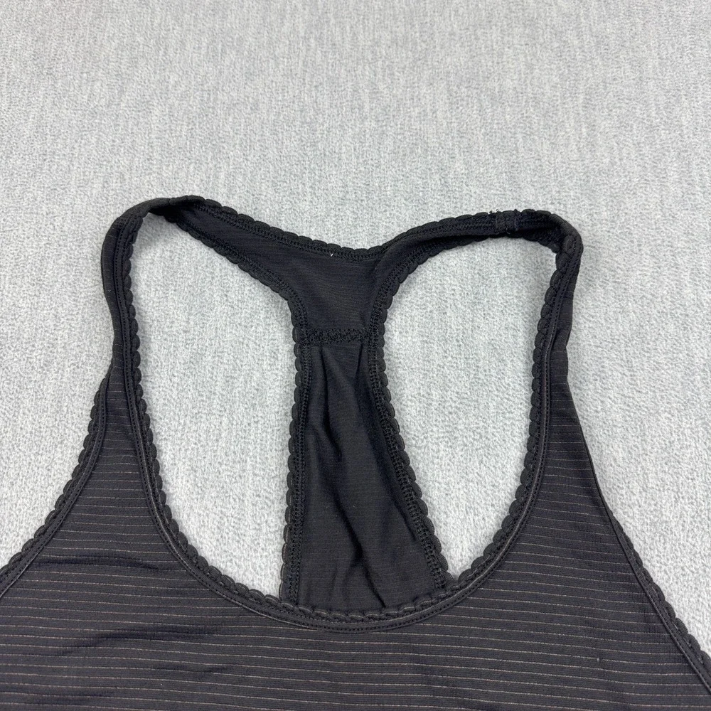Lululemon Tank Top Womens 8 Black 105 F Singlet Performance Yoga Gym Active - Picture 3 of 9